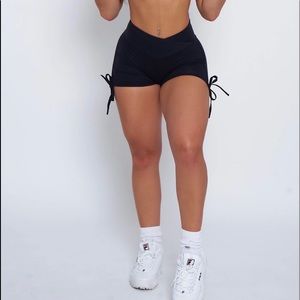 P Chee Bum scrunch Butt shorts size Medium black tik tok famous